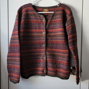 Vintage Alps wool cardigan sweater